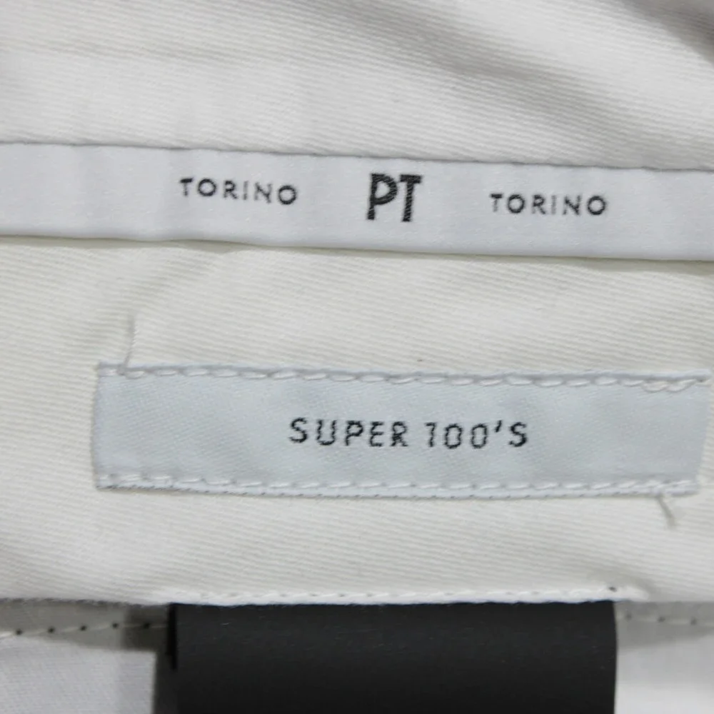 PT Torino NWT Dress Pants Size 46 (30 US) In Blue Plaid 100% Wool Gentleman - Picture 15 of 15